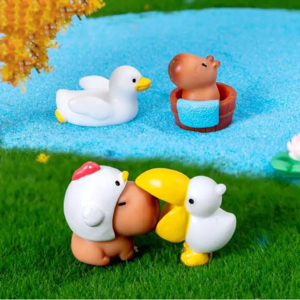 Mini Capybara Figure Toy - Cute Desktop Collectible Animal Model