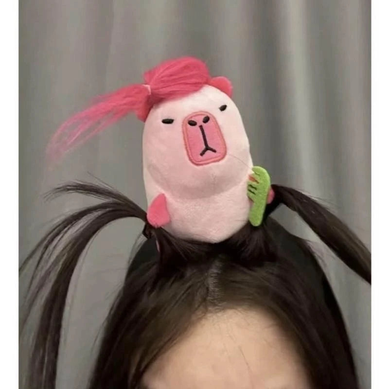 Capybara Cartoon Animal Headband - Cute Hair Hoop for Kids & Cosplay