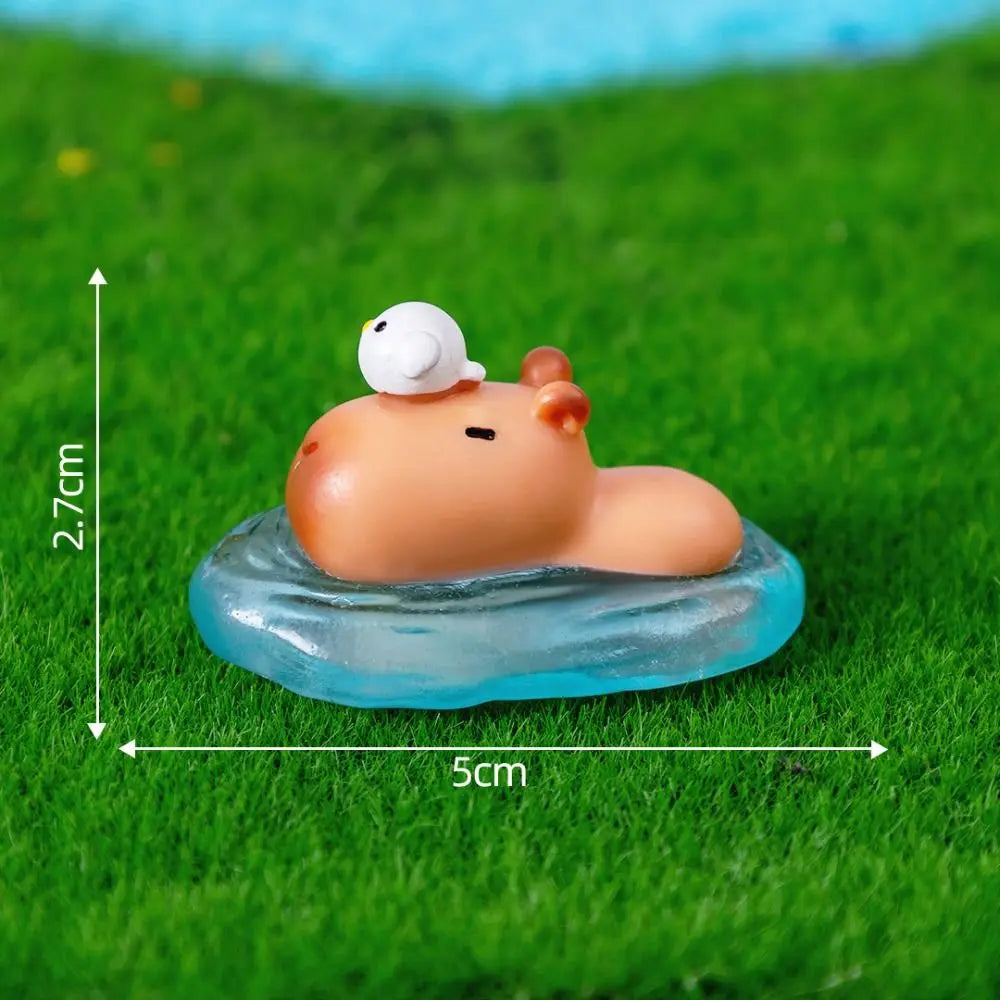 Mini Capybara Figure Toy - Cute Desktop Collectible Animal Model
