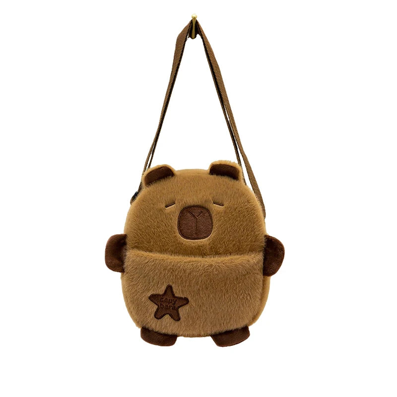 Title: Capybara Plush Backpack - Kawaii Mini Backpack for School & Travel